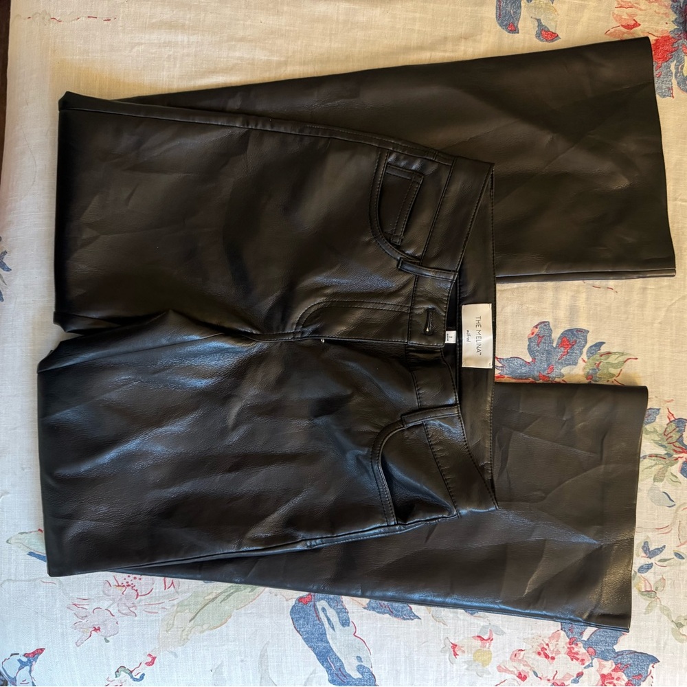 Wilfred Black Leather Pants
